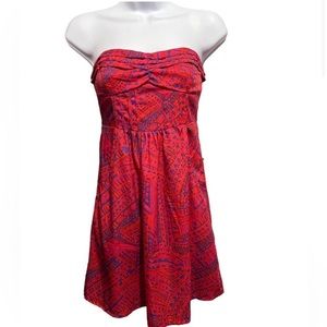 O’Neill Red Patterned Dress XS